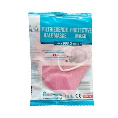 Mascherina di protezione rosa EuroProfil AM2 BU FF2 NR CE1437 N90056004424
