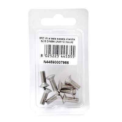 DIN 964 UNI 6110 A2 stainless steel screws flare ball-head 6x16mm 8Pcs N44590007966
