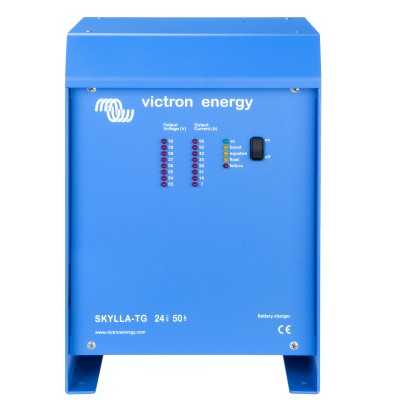 Victron Skylla-TG 24/50 Caricabatterie 24V 50A 2 Uscite 50A + 4A banco batterie 150/500Ah UF64905L-24%