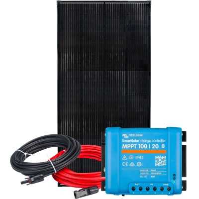 Kit Barca Camper 12V 240W con Regolatore SmartSolar MPPT 20A + Kit Cavi N151030200261