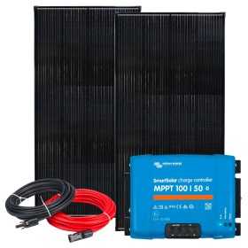 12V 480W Solar Kit with SmartSolar 50A MPPT Charge Controller + Cable Kit 12V 480W Solar Kit with SmartSolar 50A MPPT Charge Controller + Cable Kit