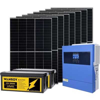 Kit Off Grid Baita Casa 24V 3.28kW con Inverter 4kW Batteria LiFePO4 5120Wh