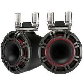Kicker KMTC94 9" 600W Black LED HLCD Horn Tower marine Speakers pair IDKMTC94 Kicker KMTC94 9" 600W Black LED HLCD Horn Tower marine Speakers pair IDKMTC94