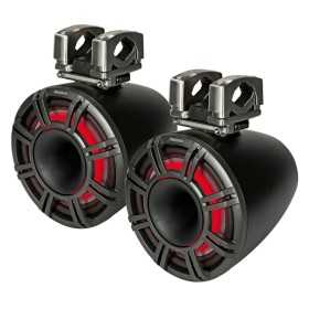 Kicker KMTC114 11" 600W Black LED HLCD Horn Tower marine Speakers pair IDKMTC114 Kicker KMTC114 11" 600W Black LED HLCD Horn Tower marine Speakers pair IDKMTC114