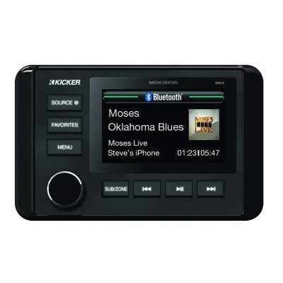 Kicker KMC4 3” 200W Multimedia Marine Receiver Full-Colour LCD Display IDKMC4
