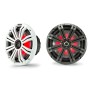 Kicker KM84L LED RGB Coaxial Marine Speakers Pair 8" 300W 4Ohm 92db IDKM84L