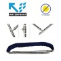 Tendalino Bimini Depth 4 Archi Alto Inox 228x240/250xh140cm P250cm Blu Navy OS4692123-28%