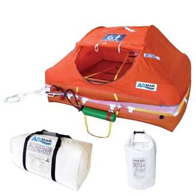 Arimar Oceanus 6-man life raft Valise version with Grab Bag Beyond 12 miles AR111016ITG