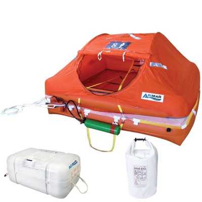 Arimar Zattera Oceanus Rigida con Grab Bag 8 Posti Oltre le 12 miglia AR111008ITG-10%