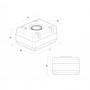 Fresh water tank 60lt 70x450x21cm for sailing boats or yachts LZ45360