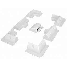 Set 7 supporti angolari in ABS per pannelli fotovoltaici su Camper Barca N151331550202