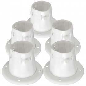 Cuffia passacavi PVC bianca Ø esterno 105mm CF 5pz OS0340700-40%