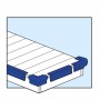 Piastra Paracolpi angolata Blu JF3 250+250xh60mm per barche e pontili MT3800404-10%