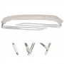 Tendalino Pieghevole Bianco 3 Archi Alto 150/160xh140cm P180cm OS4690940-18%