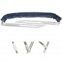 Navy Blue High Folding 3 Bow Bimini 200/210xh140cm D180cm OS4690953