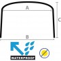 Tendalino Pieghevole Bianco 3 Archi Inox Alto 245/255xh140cm P180cm OS4692006-28%