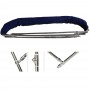 Navy Blue 3-Arc foldable High AISI316 Bimini 185/195xh140cm D180cm OS4692013