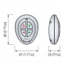 Quick RRC PW4+ 869MHz 4-channel Thruster Pocket Transmitter QPW4