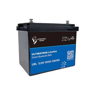 Ultimatron LiFePO4 12V 100Ah UBL-12-100-PRO Batteria al Litio con BMS Smart Bluetooth 1280Wh N51120017401