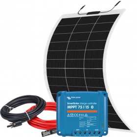 12V 150W Flexible Solar Kit + 15A MPPT SmartSolar Charger + Cable Kit 12V 150W Flexible Solar Kit + 15A MPPT SmartSolar Charger + Cable Kit