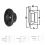 Coppia di casse stereo a doppio cono nere 6,5 2x120W OS2974304-18%