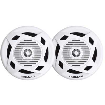 White Pairs of dual cone loudspeakers 6.5 RMS 2x60W OS2974107