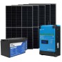 24V 2kW Photovoltaic Kit with 3kVa Inverter 2560Wh LiFePO4 Battery