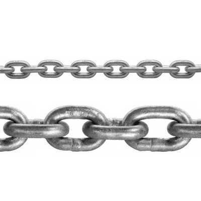 DIN766 G40 hot-dip galvanized Steel calibrated chain 12mm 100mt MT0110012100
