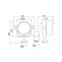 Night Eye II 12/24V 24+24W 2000+2000Lm LED high-beam light fixing base Spot-Flood OS1324101