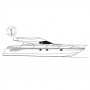 Riflettore radar tubolare 5x37cm 1.8 Miglia con base per barche a motore MT3025250-10%