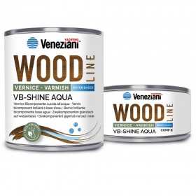 Veneziani WOOD VB-SHINE AQUA 7W6.322 1L TC water-based Gloss Varnish YM473COL525 Veneziani WOOD VB-SHINE AQUA 7W6.322 1L TC water-based Gloss Varnish YM473COL525