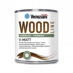 Veneziani WOOD V-MATT 7W6.313 2.5L Single-component Matt Varnish YM473COL503 Veneziani WOOD V-MATT 7W6.313 2.5L Single-component Matt Varnish YM473COL503
