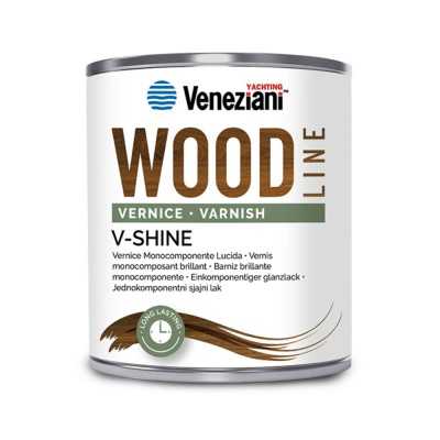 Veneziani WOOD V-SHINE 7W6.311 750ml Vernice lucida monocomponente YM473COL500