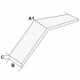 SUPER LIGHT aluminium folding gangplank Foldable in 3 sections L.220 TRS2831220