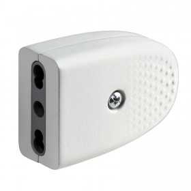 Space-saving electrical socket 2P+T 10/16A 250V white two-way N50523521207 Space-saving electrical socket 2P+T 10/16A 250V white two-way N50523521207