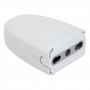 Space-saving electrical socket 2P+T 10/16A 250V white two-way N50523521207