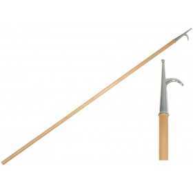 Wooden pole and Stainless Steel boathook tip 210/30 MT0700621 Wooden pole and Stainless Steel boathook tip 210/30 MT0700621