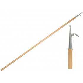 Wooden pole and Stainless Steel boathook tip 250/30 MT0700625 Wooden pole and Stainless Steel boathook tip 250/30 MT0700625