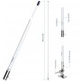 Scout KS-42 6dB VHF fiberglass antenna 240cm IP69 with cable 5m RG-58 66502509