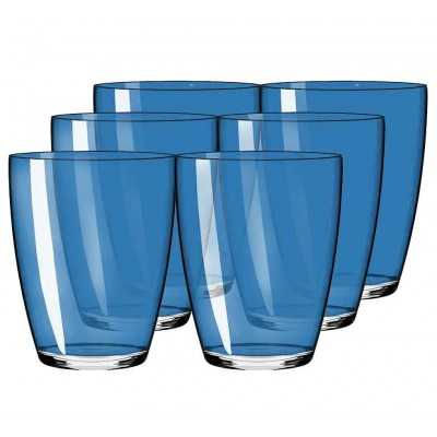 6pcs Tiburón Tumbler Glasses 85xh103mm Blue MT5802056