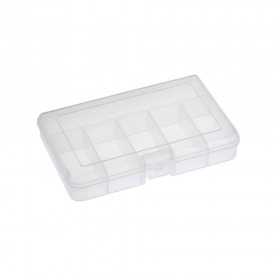 Transparent small parts box with 6 compartments 16x11x3cm N5100314063 Transparent small parts box with 6 compartments 16x11x3cm N5100314063