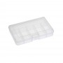 Scatola porta minuterie trasparente con 6 scomparti 16x11x3cm N5100314063-0%
