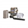 Chrome plated brass water filter Body 75x100mm Holes 3/4 inches OS1764903
