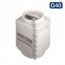 DIN766 G40 Galvanised steel calibrated chain 8mm 75m for winches MT011000875