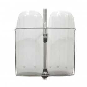 Portaparabordi Inox 31x16cm per 2 parabordi 15cm OS3320402-20%