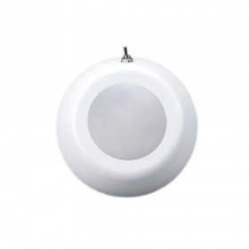 Plafoniera bianca LED 12V 2.2W 204lm 3200K 90mm IP67 con interruttore N50326501180-10%