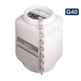High resistance G40 Galvanised Steel Calibrated Chain Ø10mm 75mt MT011001175