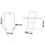 360° Retractable LED Light Pole 12V 2W White h60cm N52225001962