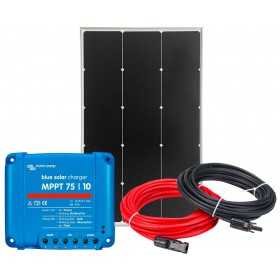 12V 110W Camper Solar Kit with Victron Energy BlueSolar MPPT 10A Regulator and Cable Kit N151030200242