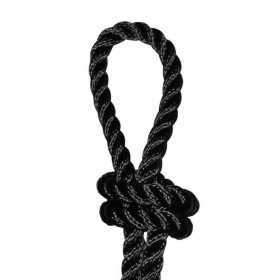 Sea Line 16mm 3-strand Black Polyester Rope Sold by the metre N10400219305